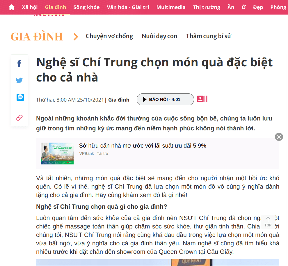 Ghế Massage Toàn Thân Thư Giãn Tại Nhà Đỉnh Cao - Trả Góp 0%
