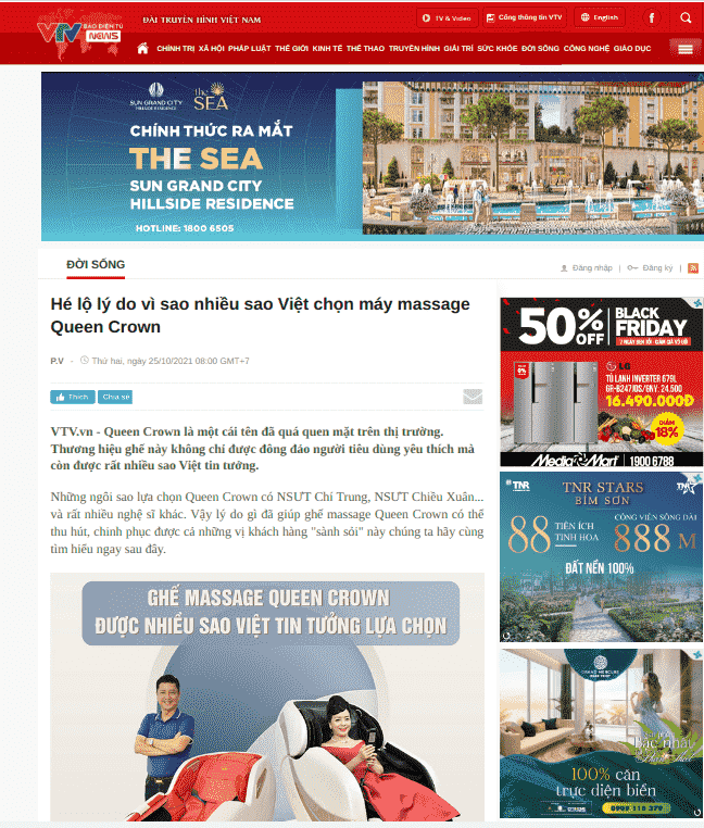 Ghế Massage Toàn Thân Thư Giãn Tại Nhà Đỉnh Cao - Trả Góp 0%