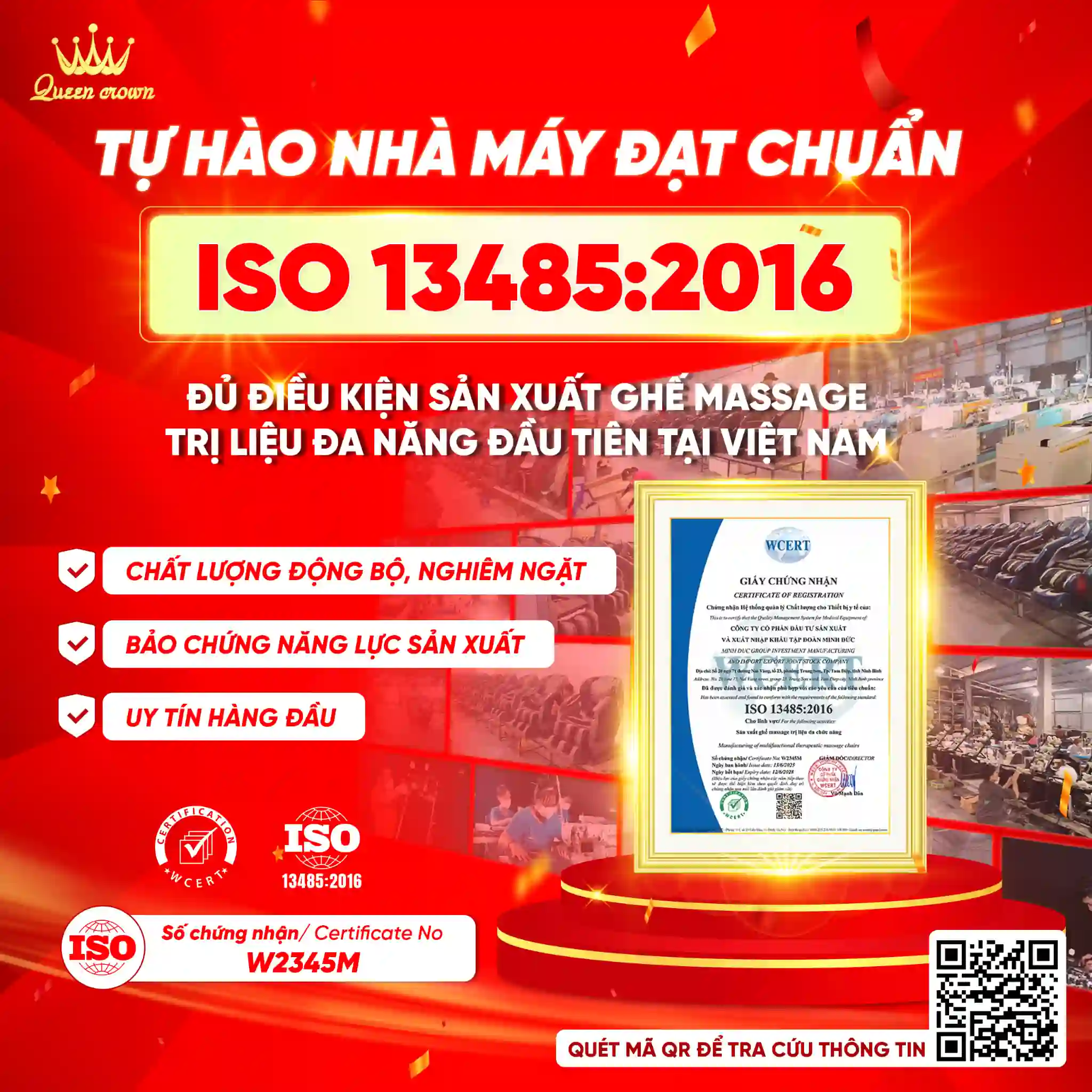 Queen Crown - Thương hiệu ghế massage nội địa tốt nhất hiện nay
