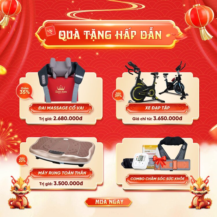 Bộ quà tặng ghế massage khuyến mại tết