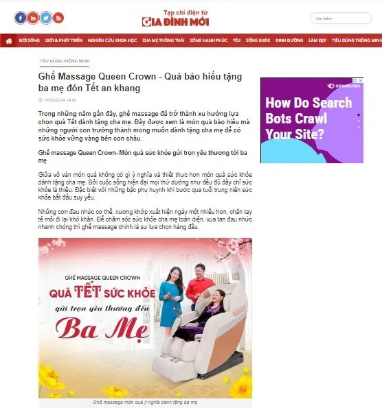 Ghế Massage Toàn Thân Thư Giãn Tại Nhà Đỉnh Cao - Trả Góp 0%