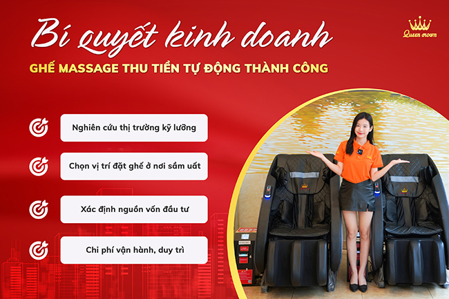 Bí quyết kinh doanh ghế massage thu tiền tự động