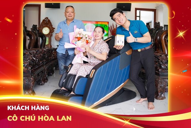 Cô Chú Hòa Lan “Tậu” Ghế Massage Fantasy X6 Để Vui Khỏe Tuổi Già
