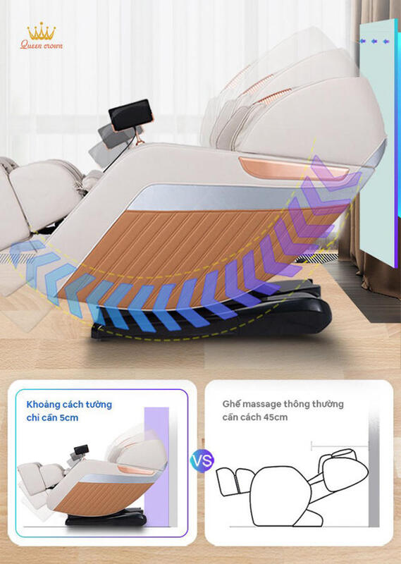 Ghế massage Queen Crown Fantasy M8 có tính năng lùi tường