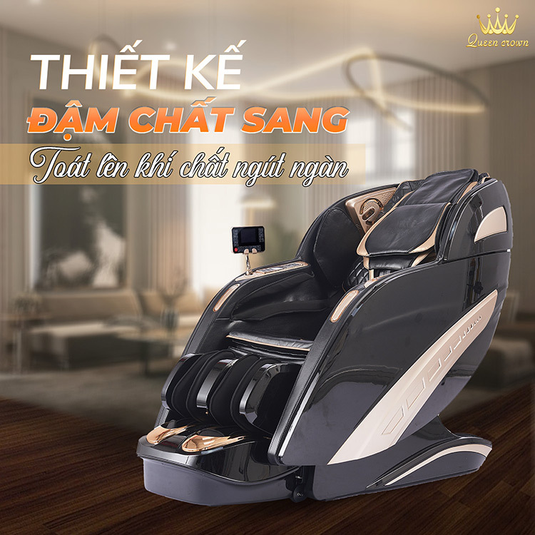 Ghế massage Queen Crown QC 488 Sport thiết kế đẹp mắt
