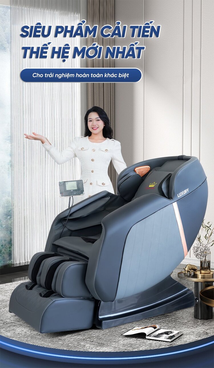 Ghế massage Queen Crown QA77 siêu phẩm ghế massage thế hệ mới