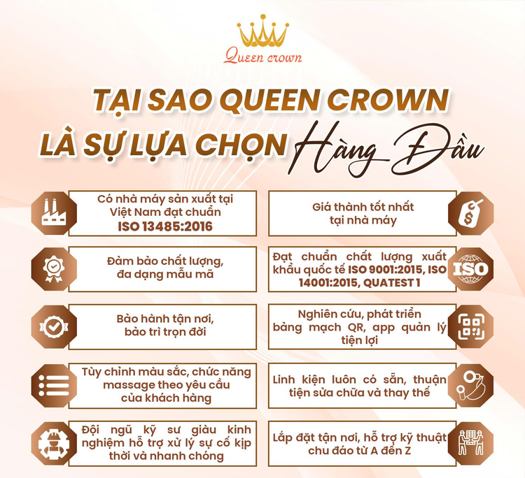 Ghế massage kinh doanh Queen Crown KD79 QR - Lựa chọn hàng đầu