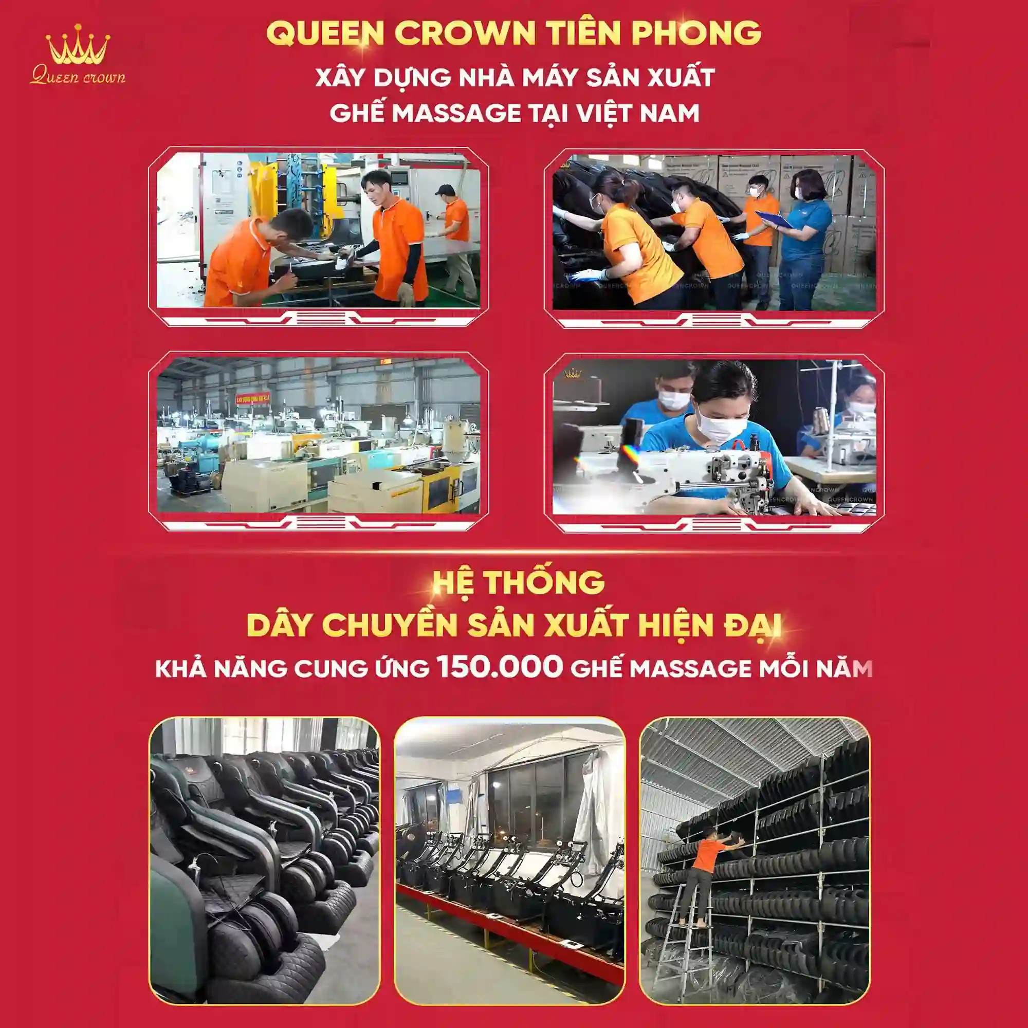 Queen Crown - Thương hiệu ghế massage hàng đầu Việt Nam