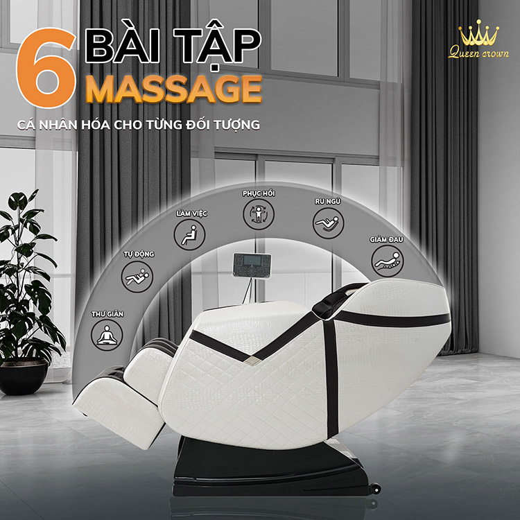Bài Tập Chuyên Sâu Ghế Massage Queen Crown QC LX3