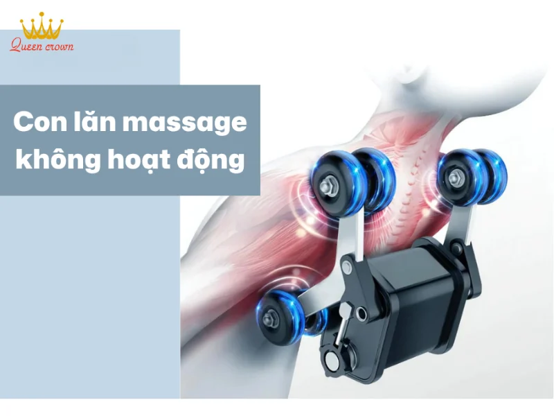Nguyên nhân chính khiến ghế massage không chỉnh được vị trí con lăn