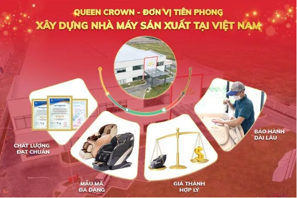 Queen Crown tự hào là đơn vị tiên phong xây dựng nhà máy tại Việt Nam