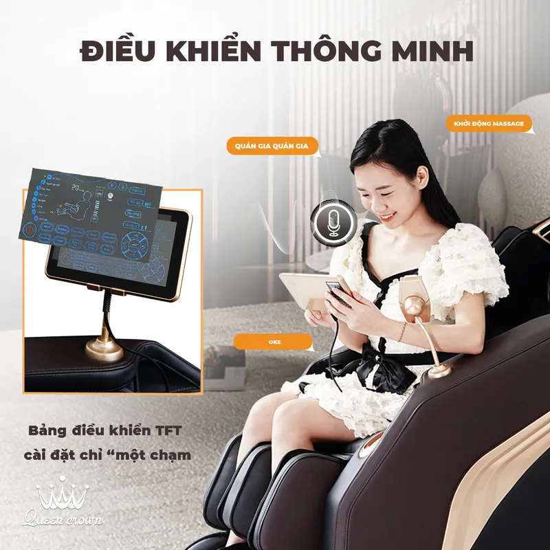 Ghế massage điều khiển bằng giọng nói là gì