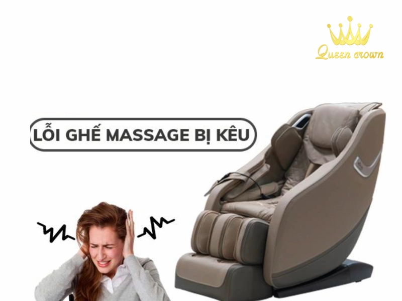 máy massage phát ra những âm thanh khó chịu