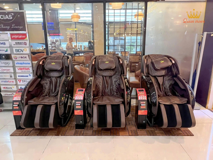 Sân bay Quốc tế Phú Quốc lựa chọn ghế massage kinh doanh Queen Crown